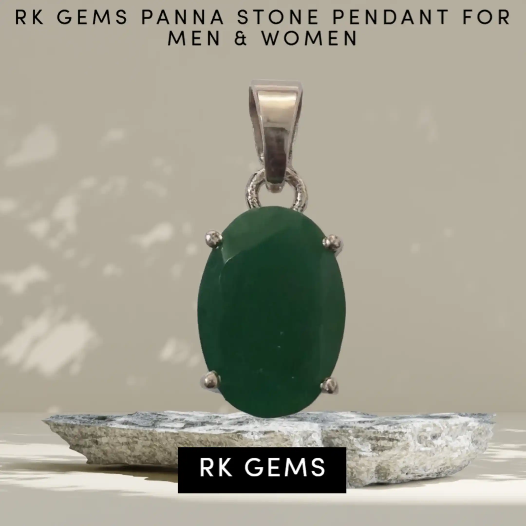 Astrological Panna Gemstone Pendant– Genuine Emerald for Growth & Business Success  For Men & Women.png